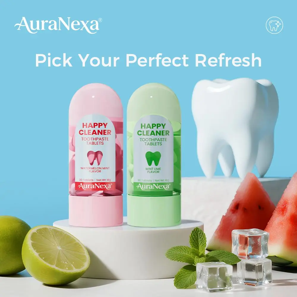 AuraNexa Solid Toothpaste – Fluoride-Free, Eco-Friendly, Portable, Long-Lasting Fresh Breath | Natural Oral Care #Summervibes#DealsForYouDays
