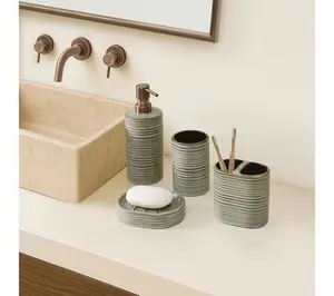 Frye Carson Sage 4 Piece Bath Accessory Set