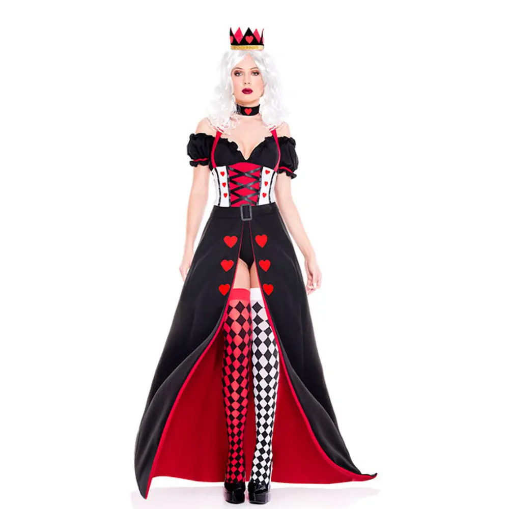 Princess Queen Costume Cosplay Christmas Performance Outfit Queen Heart Uniform Performance Costume