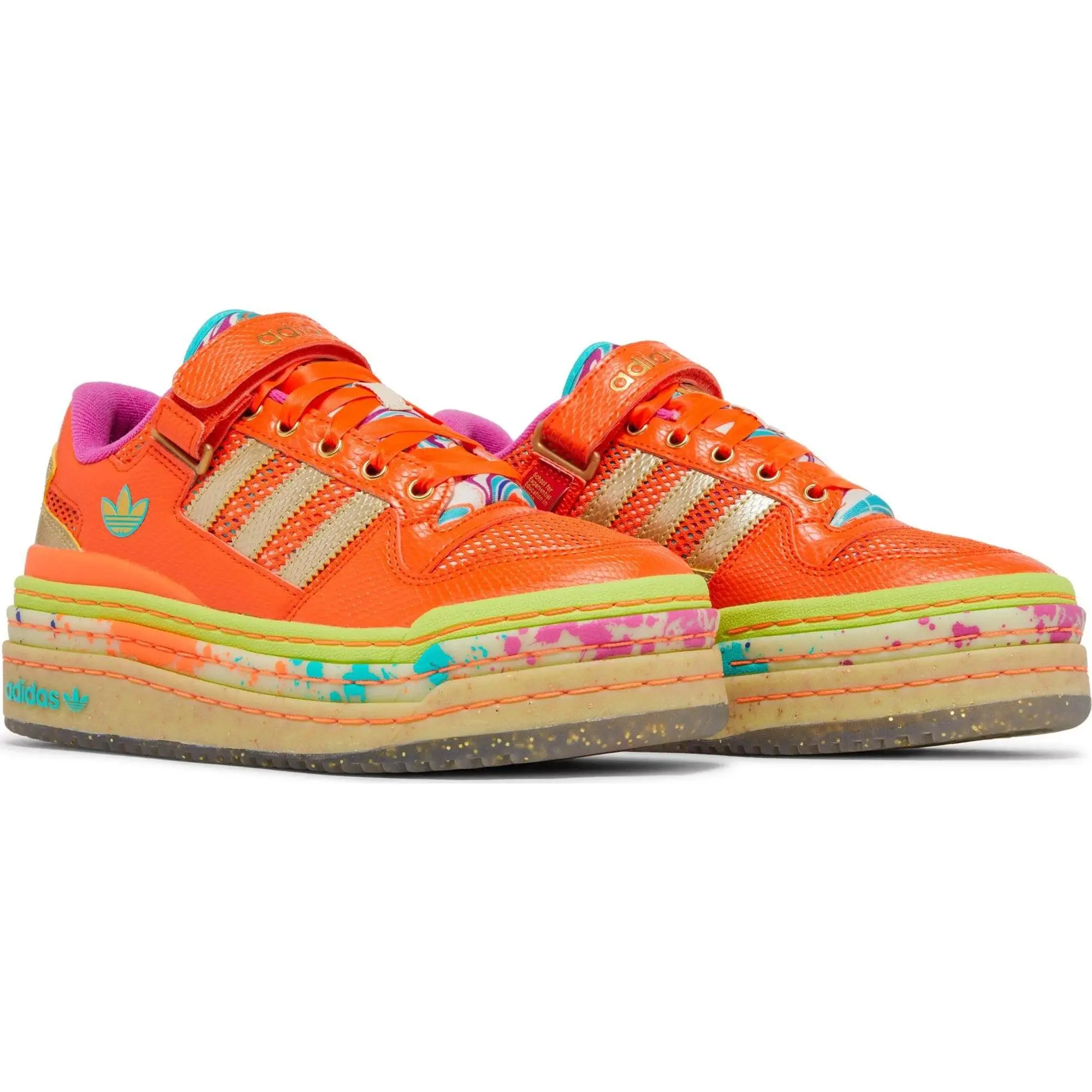 [ID8642] Womens Adidas FORUM TRIPLE PLATFORM LO