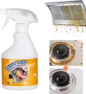 16.9 Fl Oz Kitchen Heavy Duty Cleaner Spray,All-Purpose Oil Stain Remover and Degreaser Spray, Clean Up Kitchen Oil Stains, Multipurpose Foam Cleaner Spray, Kitchens Grease Cleaner