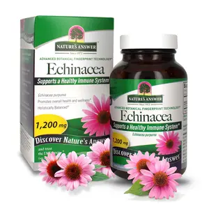 Nature's Answer Echinacea Purpurea Herb Vegetarian Vegan 900 mg 90 Capsules | Immune Support | Digestion Support | Vegan | Single Count