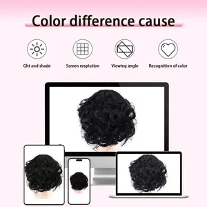 Messy Bun Hair Piece for Women Elastic Drawstring Curly Bun Loose Wave Bun Hair Pieces Fake Messy Hair Bun Extensions for Women Daily Use wig accessory party use Wavy clip hair extensions clip ins for black women