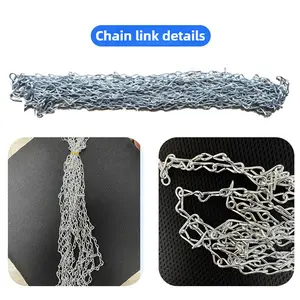 Chain basketball net Basketball frame hanging net Standard 12 net hook nylon polypropylene three-color net Basketball court