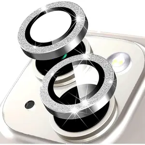 Camera Lens Protector for  14/ 14 Plus Bling  Camera Cover Tempered Glass Screen Protector Rear Camera Decorations Accessories