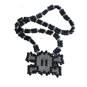 Skull Kandi Necklace-Glow in the Dark White EDC-Goth Necklace