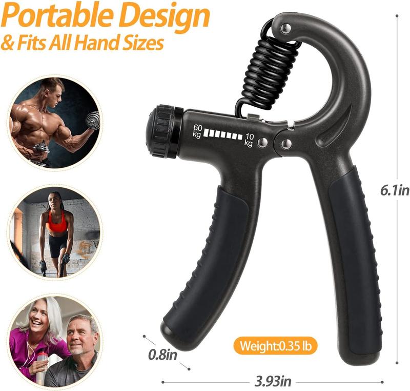 Adjustable Forearm Strengthener - Grip and Hand Strength Trainer (11-132lbs/5-60kg) - Ideal for Musicians, Athletes, and Hand Injury Recovery forearm gripper