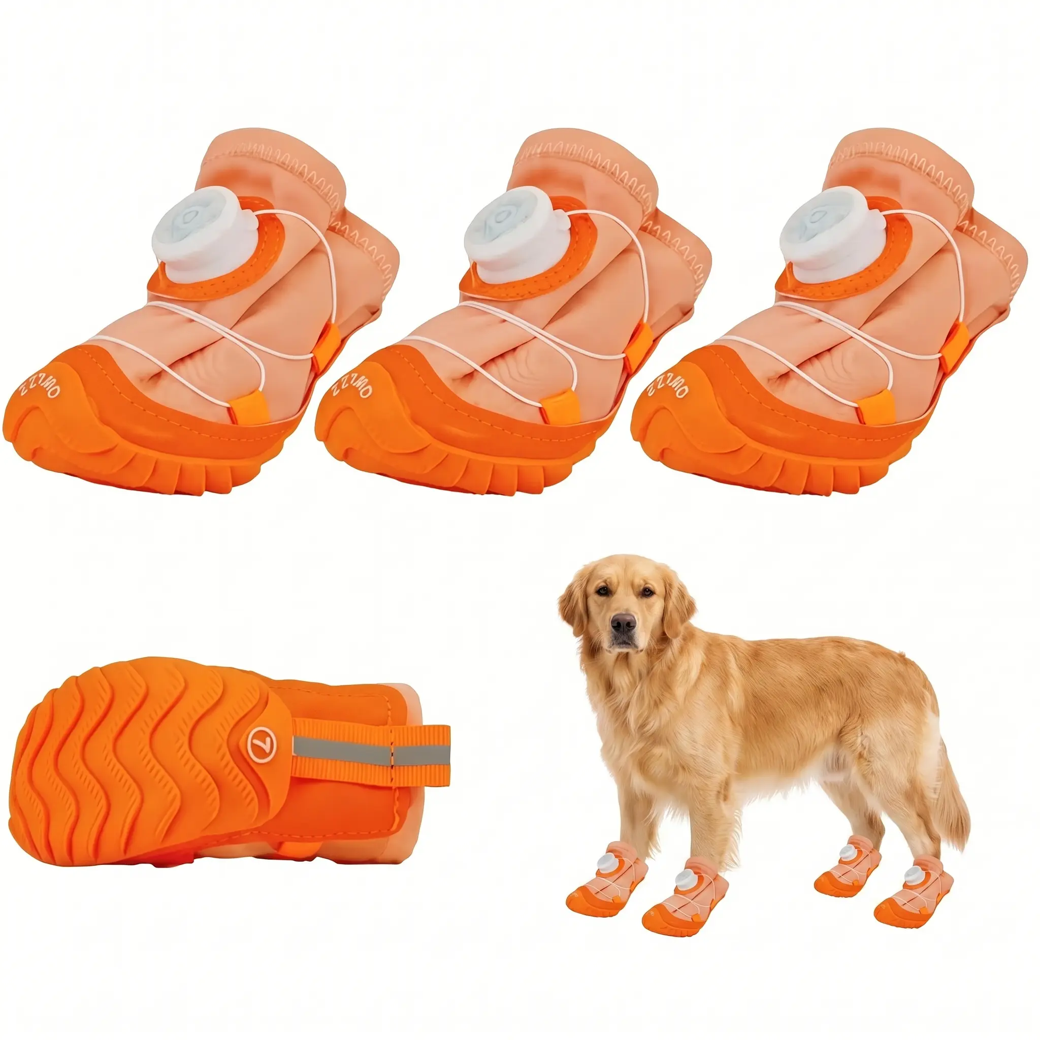 Protective Dog Shoes – Breathable Design, Anti-Slip Sole & Secure Adjustable Buckle