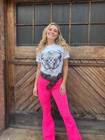 Neon Pink Fiona Flares