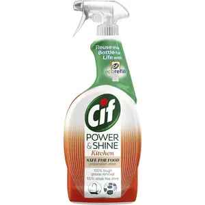 Cif Household Cleaners - Grease Removal & Streak-Free Shine