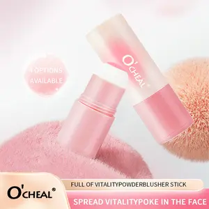 O'CHEAL,Long Lasting Smooth Blush Stick, Highly Pigmented Silky Blush Stick, Waterproof Blusher, Natural Nude Rouge Blush, Makeup Accessories, Makeup Products,Cosmetics Products, Multiple Color Optional 01