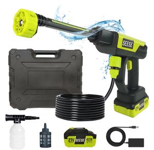 【DealsForYouDays】SEESE Cordless Pressure Washer and Single Port Charger Base, Bottle Portable Washer for Car,Home Cleaning & Garden Watering fathersdaygift