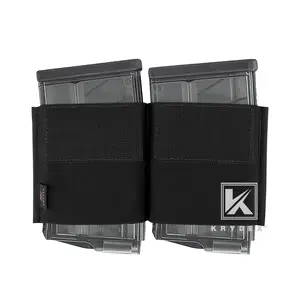 KRYDEX 7.62 .51  Double Mag Insert Pouch for Micro Fight MK3 MK4 Chest Rig Elastic Mag Holder MK5  7.75" x 4" Placard Accessory