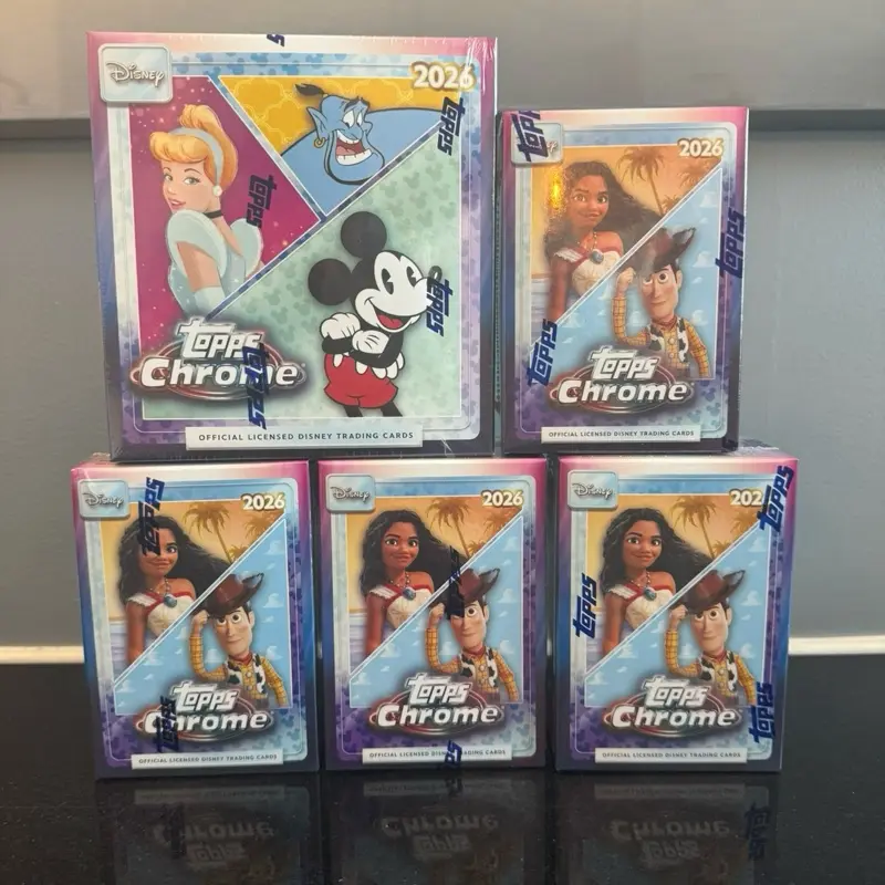 Break #306  4x Topps Chrome Disney Value Boxes & 1x Topps Chrome Disney Mega Box