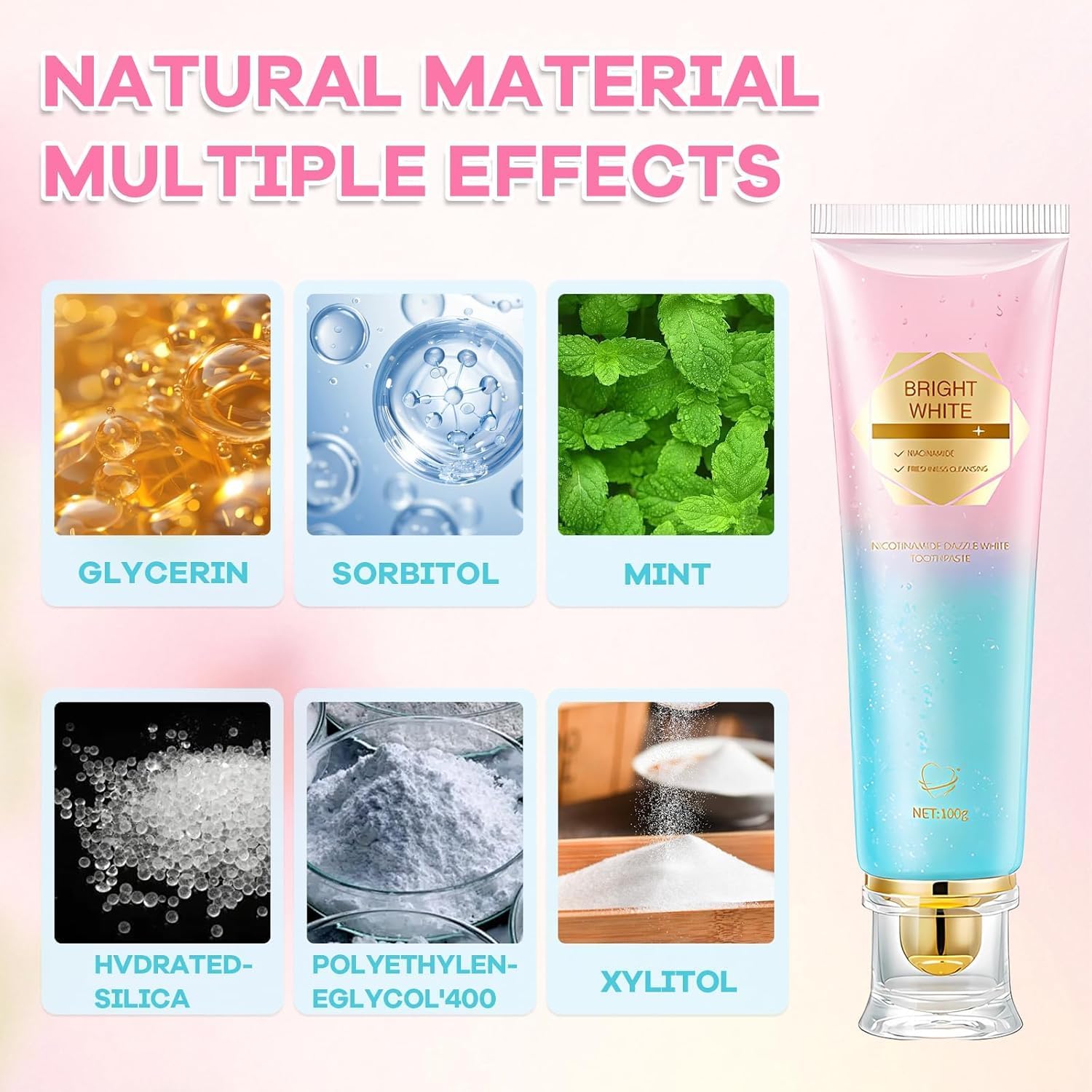 Fluoride FreeToothpaste,Nicotinamide, Free of Fluoride, Anti plaque, Oral Health Management Teeth Whitening Solution