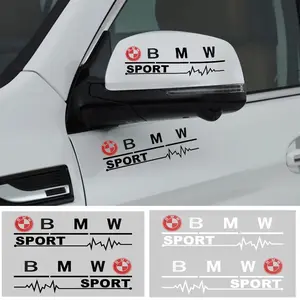 For BMW M Performance X1 X3 X4 X5 X6 E46 E90 F20 E60 E36 E39 E53 E87 E70 E92 F10 F30 M3 M5 M6 F15 F16 Car Rearview Mirror Decor Stickers Badge Emblem Decal Accessories