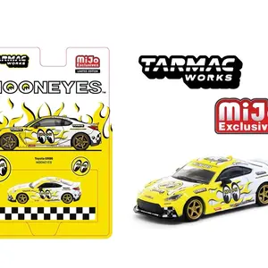 Tarmac Works 1:64 Toyota GR86 MOONEYES – Yellow – Global64 – MiJo