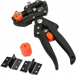 2 in 1 Grafting Tool Kit with 2 Replacement Blades and 1 Grafting Base,Professional Gardening Pruning Tool Set for Plant Branch Vine Fruit Tree Trimming & Grafting