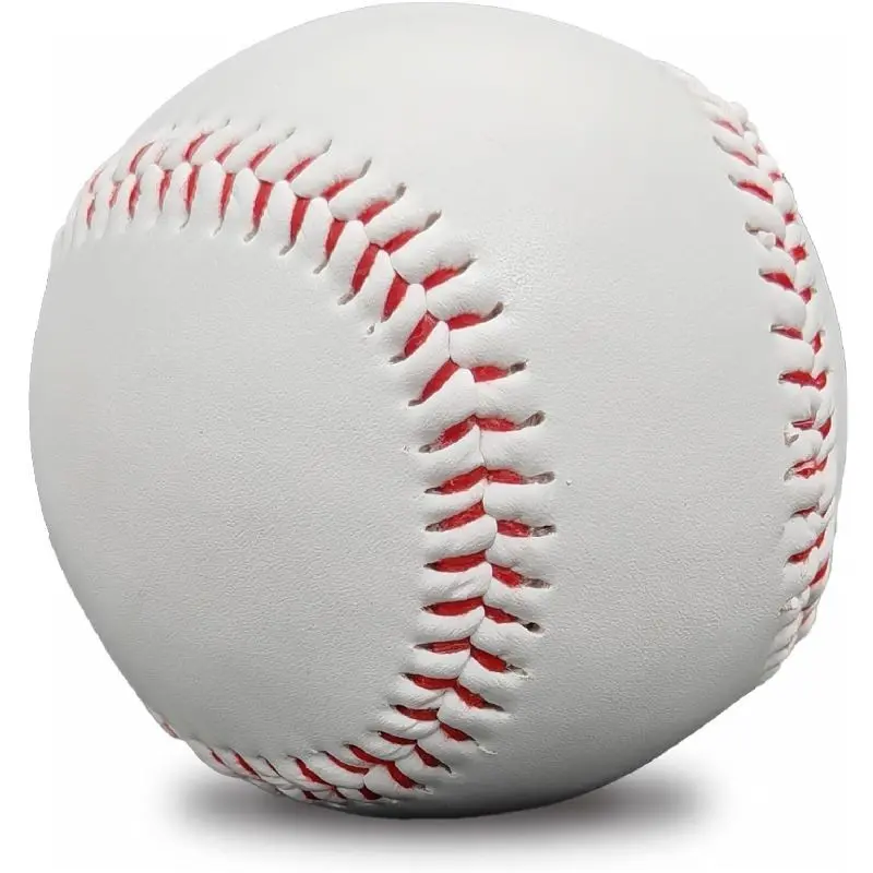 Unmarked Adult Baseball, Blank Standard Practice Ball, Size 9 (22.86 Cm), Ideal for Youth League Training, High School Games, Signing, Training Equipment, Baseball Balls