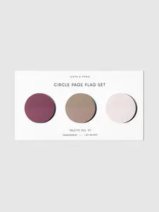 Circle Page Flag Sticker Trio for Planners and Bookmarking