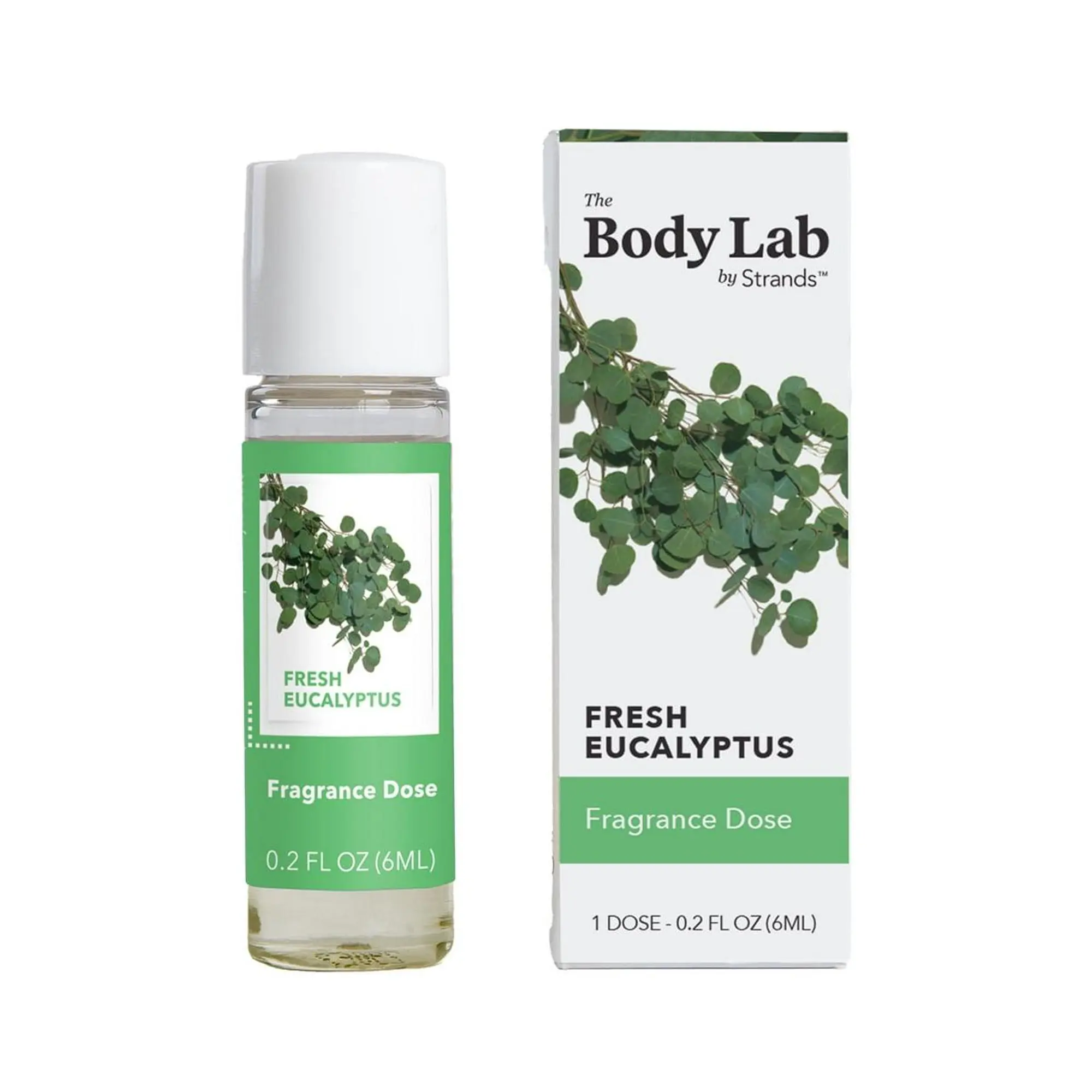 The Body Lab Fresh Eucalyptus Scent Vial 0.2 fl. oz - Single Use Perfume, 1 Dose (0.2 fl. oz) - Convenient for Home or Travel Use