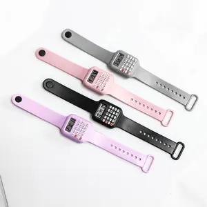 2025 New Rubber Strap Children Watch with Calculator Watches for Girls Student show time and date Digital Clock Kids