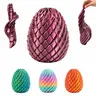 3D Printed PLA Plastic Spiral Twist Dragon Egg Fidget Toy - Rotating ASMR Sensory Stress Reliever, Pocket Focus Tool, Teen Boy Oddities Cool Gift for Kids, Fidget Toys