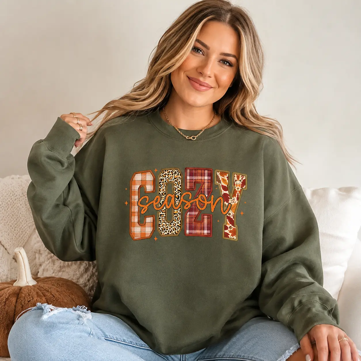 Cozy Season Shirt, Retro Fall Sweatshirt, Get Cozy T-shirt, Womens Fall Graphic Hoodie, Sweater Weather, Autumn Vibes For Her