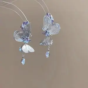 These butterfly earrings are a sophisticated, vintage-style set, perfect for everyday wear, weddings, and parties. They also make an ideal birthday or holiday gift for a wife, daughter, or close friend.