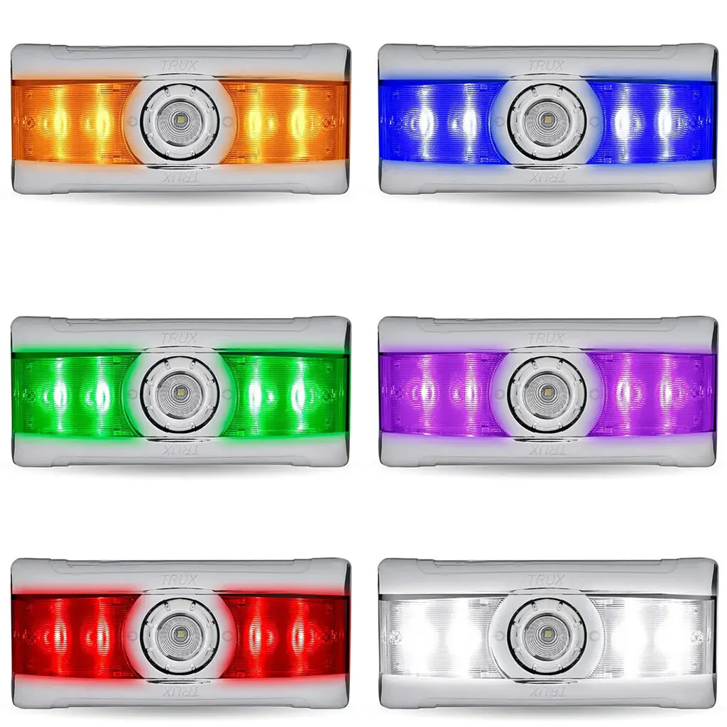 Trux Accessories - Peterbilt Interior Dome and Map Light 6 Color LED Led Car Lights Led Dashboard