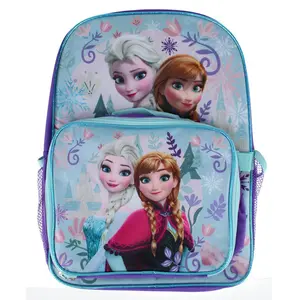 CTM Girl's Disney Frozen Elsa and Anna Backpack and Lunchbox Set