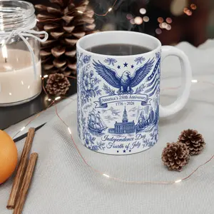 Retro 250th Anniversary of The United States Coffee Mug, 4th of July Mug
