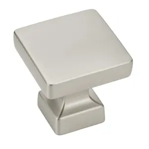 Cosmas 1480SN Satin Nickel Modern Contemporary Square Cabinet Knob