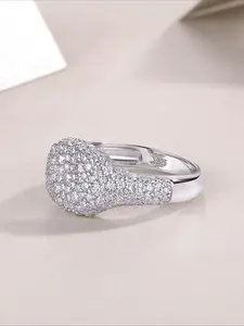 Father's Day Mother's Day Gift Wedding Ring, Chilled Full Diamond Ring, Hip Hop Trend Men's Ring