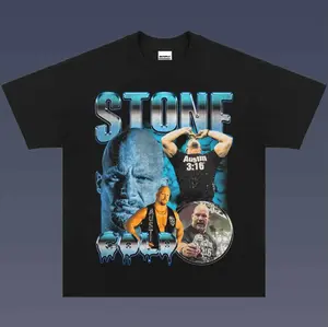 Stone Cold Vintage Tee, Stone Cold T-Shirt, WWE Shirt, Vintage Graphic Tees, Unisex Wrestler Shirt Top Menswear Womenswear Streetwear