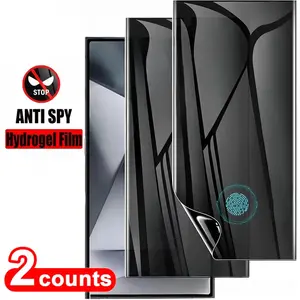 Anti-Peeping Flexible Hydrogel Film for Samsung Galaxy S23 Ultra/s24 Ultra/s25 Ultra, Shock-Absorbing Screen Protector, Full Coverage