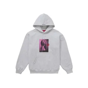 Supreme Men's Kate Moss Hooded Sweatshirt Ash Grey, from StockX