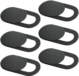 Webcam Cover Slide, Ultra-Thin Laptop Web Camera Cover for MacBook, Laptop, iMac, , Cell Phone etc. Web Blocker Protect 6 Pack Black)
