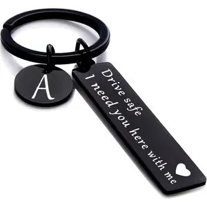 Drive Safe Keychain Gifts for Valentines Day Anniversary Birthday Letter Keychain Gift for Him Husband Dad  Couple Boyfriend Personalized