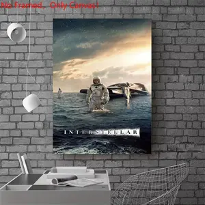 1 piece/set frameless canvas painting print poster, Classic Movie scenes Poster art，Interstellar Movie Poster ， a perfect gift for Movie loves, ideal gift for bedroom, living room, dorm hallway, kitchen, mural, wall decoration, room decor