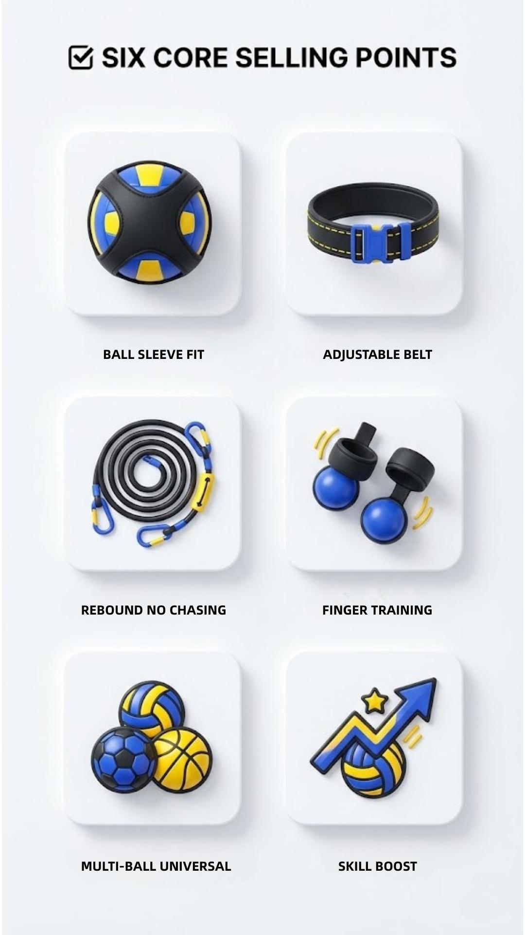 Volleyball Training Equipment Aid, Volleyball Training Rebounder Set, Solo Volleybal-l Trainer Improve Serving, Spiking, Passing for Beginners to Pros, Volleybal-l Gifts for Teen