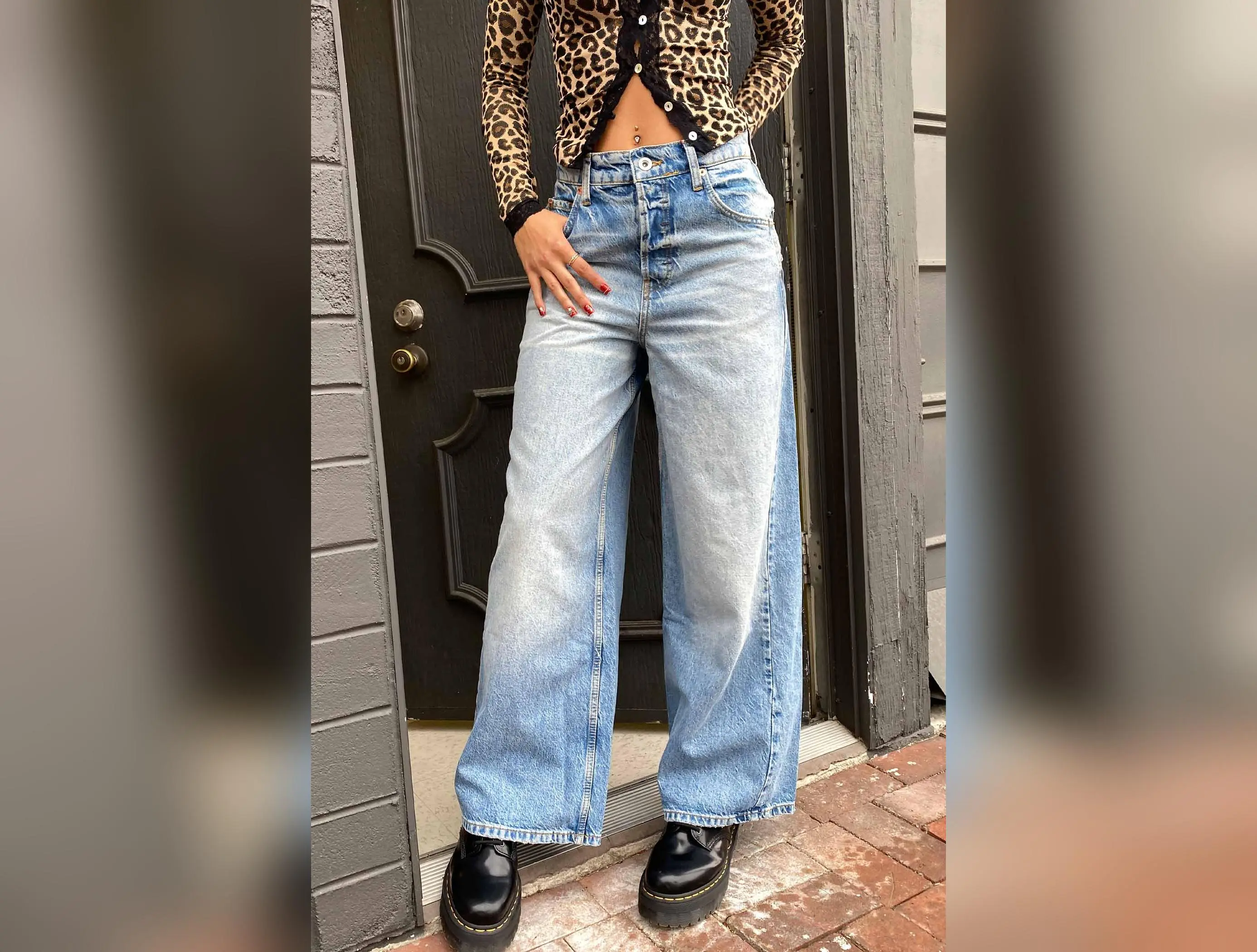 Anika Ultra Wide Leg Jeans by BDG