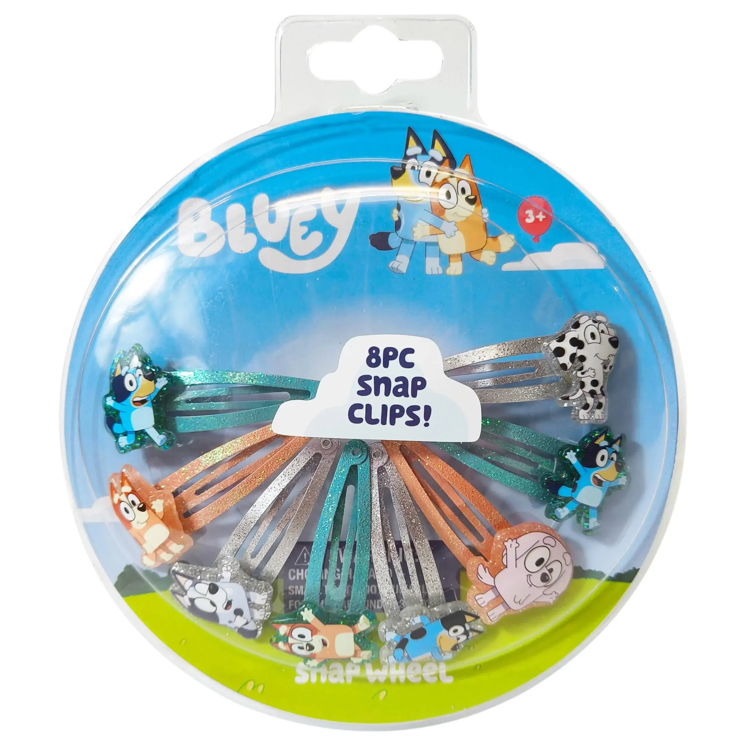 Bluey Snap Hair Clips - 8 Pack