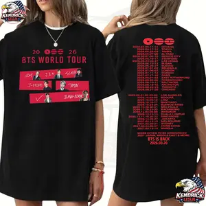 Limited Bangtan Concert 2026 Shirt For Army, Bangtan World Tour 2026 Hoodie, Bangtan Comeback Sweater, Rm Jin Jungkook Suga Jimin V Gifts Shirt Gift For Fan
