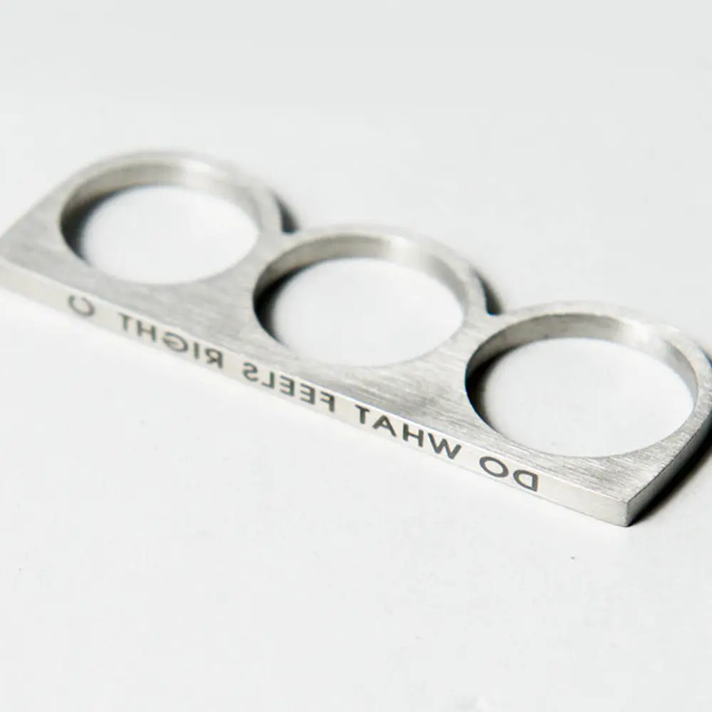 Mirror Three Finger Ring