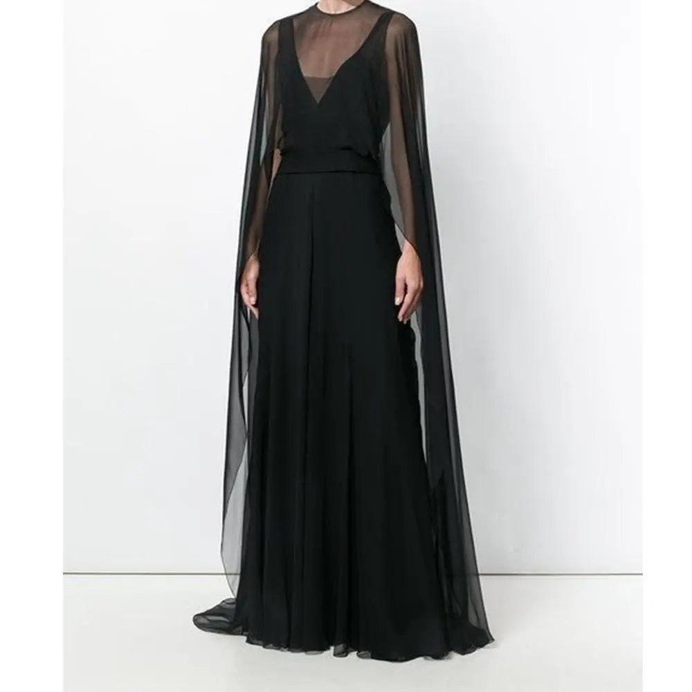 Chiffon Cape for Women Vintage Sheer Mesh Shawl Wraps Asymmetrical Flowy  Capelets for Evening Dress Crop Cover Up Poncho Tops - TikTok Shop