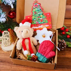 Christmas Gift Boxes of Scented Candle Sets, Handmade Soy Wax Candles in Tree, Gingerbread Man, Snowflake & Glove Shapes, Festive Decorations for Home, Ideal Christmas Box Gifts for Family, Friends, and Colleagues, Themed Gift Box