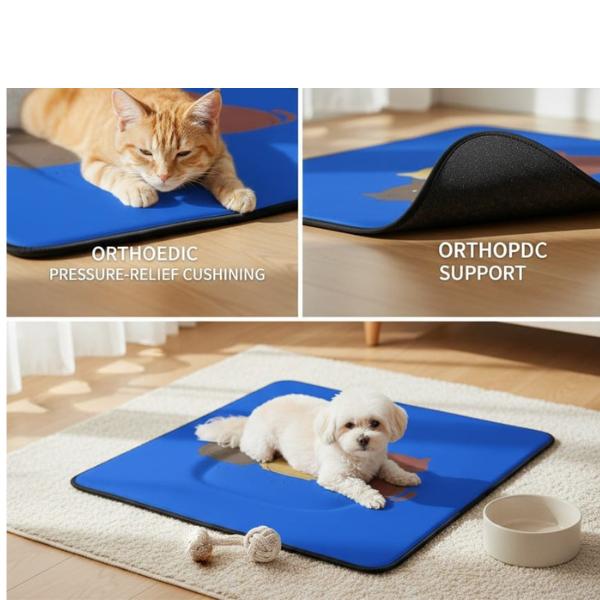 Triple Whisker Blue Mat - Cat Mat - Pet Mat