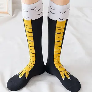 3/6 Pairs of Fun Black Chicken Claw Socks, Suitable for Fitness Hip-hop Performances, Moisture Absorbing and Casual Slouchsocks Tubesocks