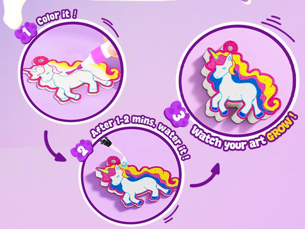 JoyCat Art Kit- 3D DIY Foam Texture Painting Kit, Unicorn & Princess Magic Puffy Paint Kit, Stocking Stuffers, Craft Kits for Kids, Easter Christmas Gift for Girls & Boys JoyCat Art Kit- 3D DIY Foam Texture Painting Kit, Unicorn & Princess Magic Puffy Paint Kit, Stocking Stuffers, Craft Kits for Kids, Easter Christmas Gift for Girls & Boys